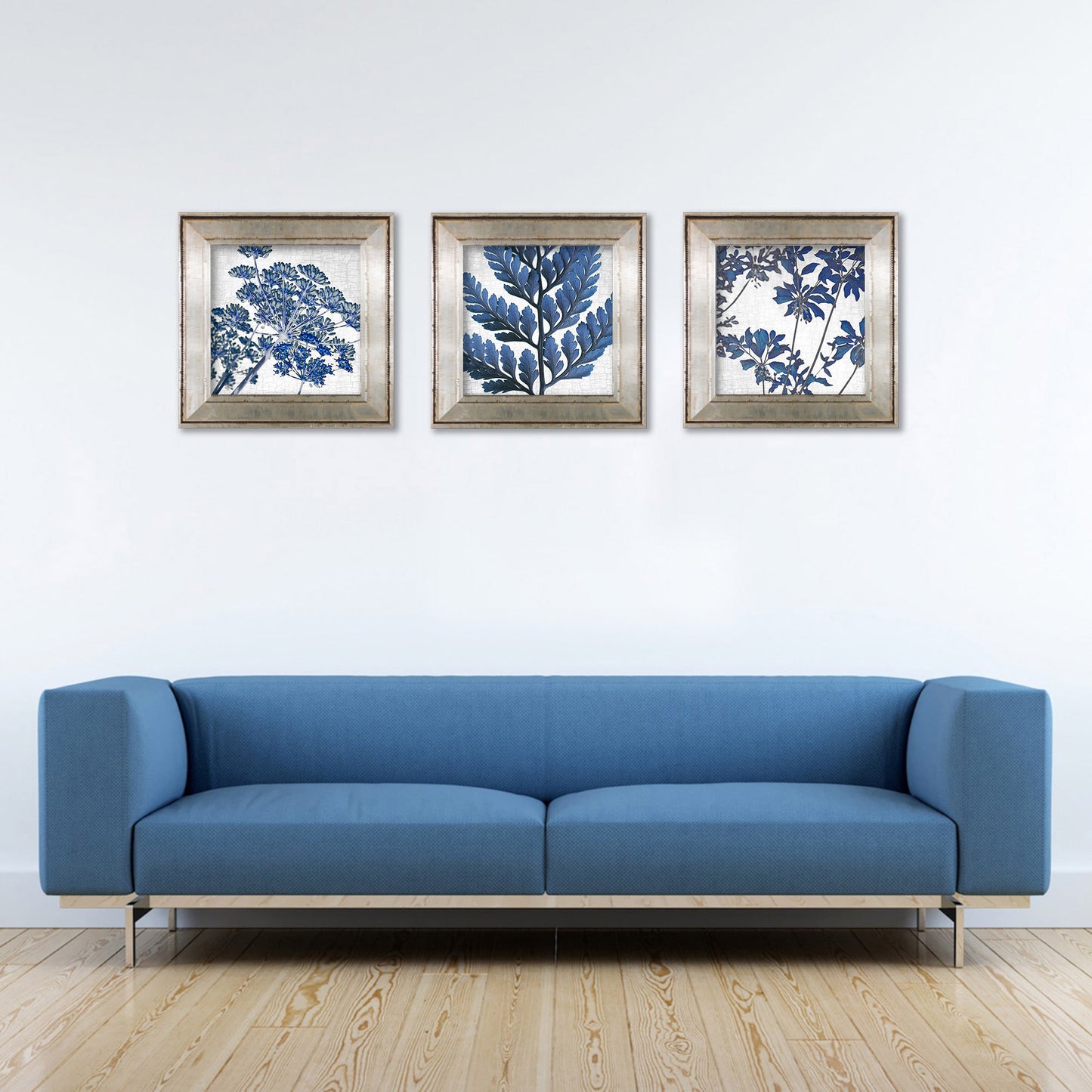 BLUE PACIFIC BLEEDING HEART - Fine Art Print, Botanical Blueprint