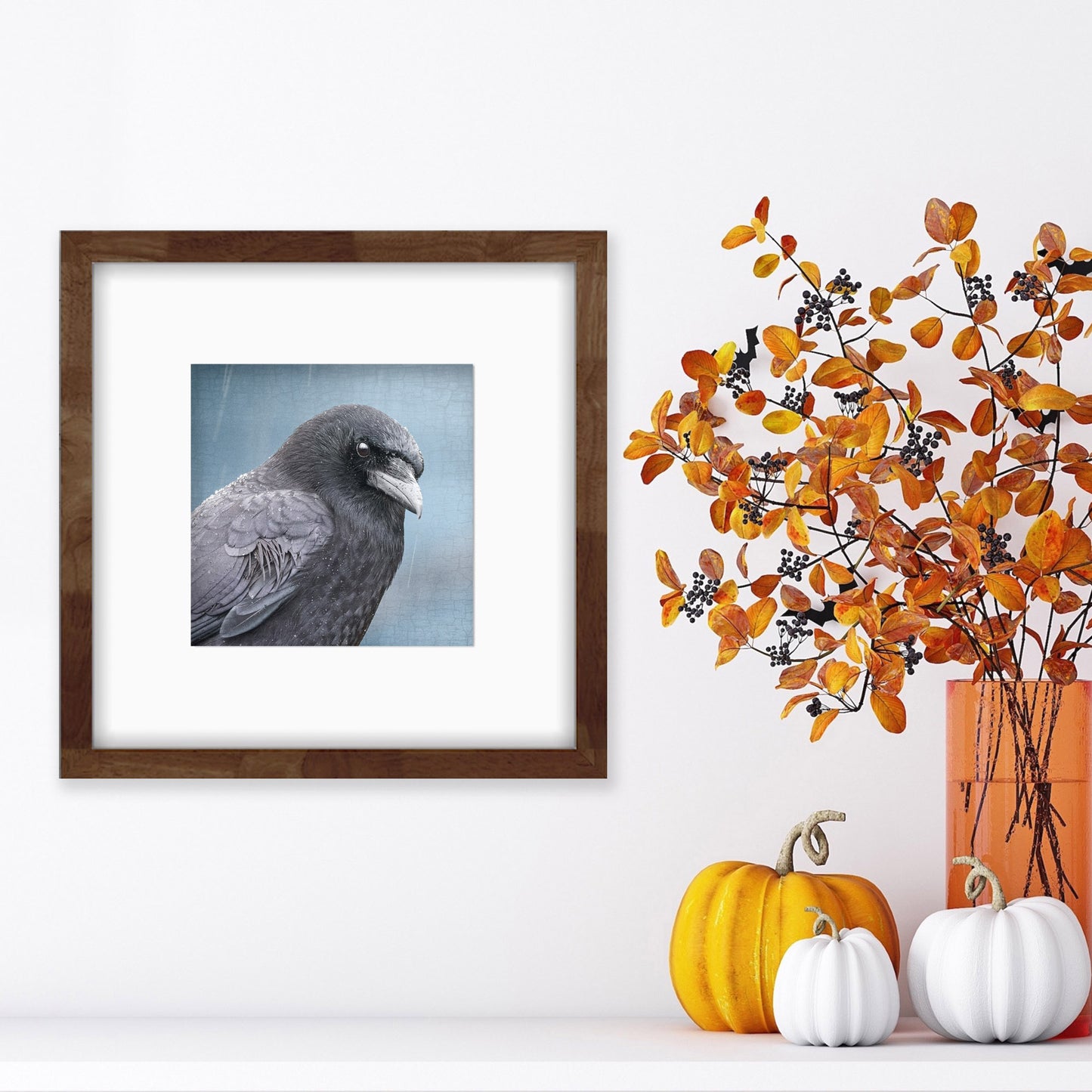BLUE EARL - Fine Art Print, Crow Portrait Series