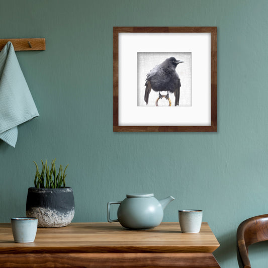 CEREMONIAL CROW - Fine Art Print, Crow Portrait Series