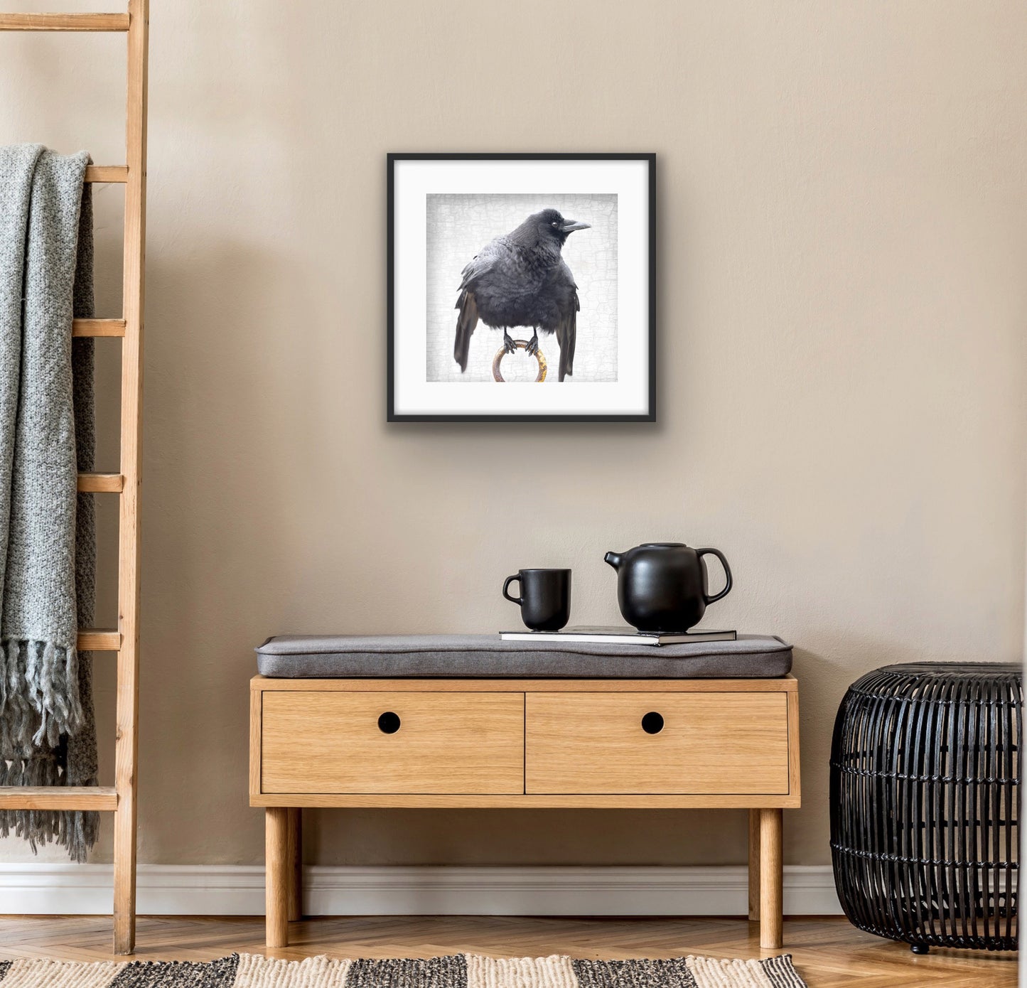 CEREMONIAL CROW - Fine Art Print, Crow Portrait Series