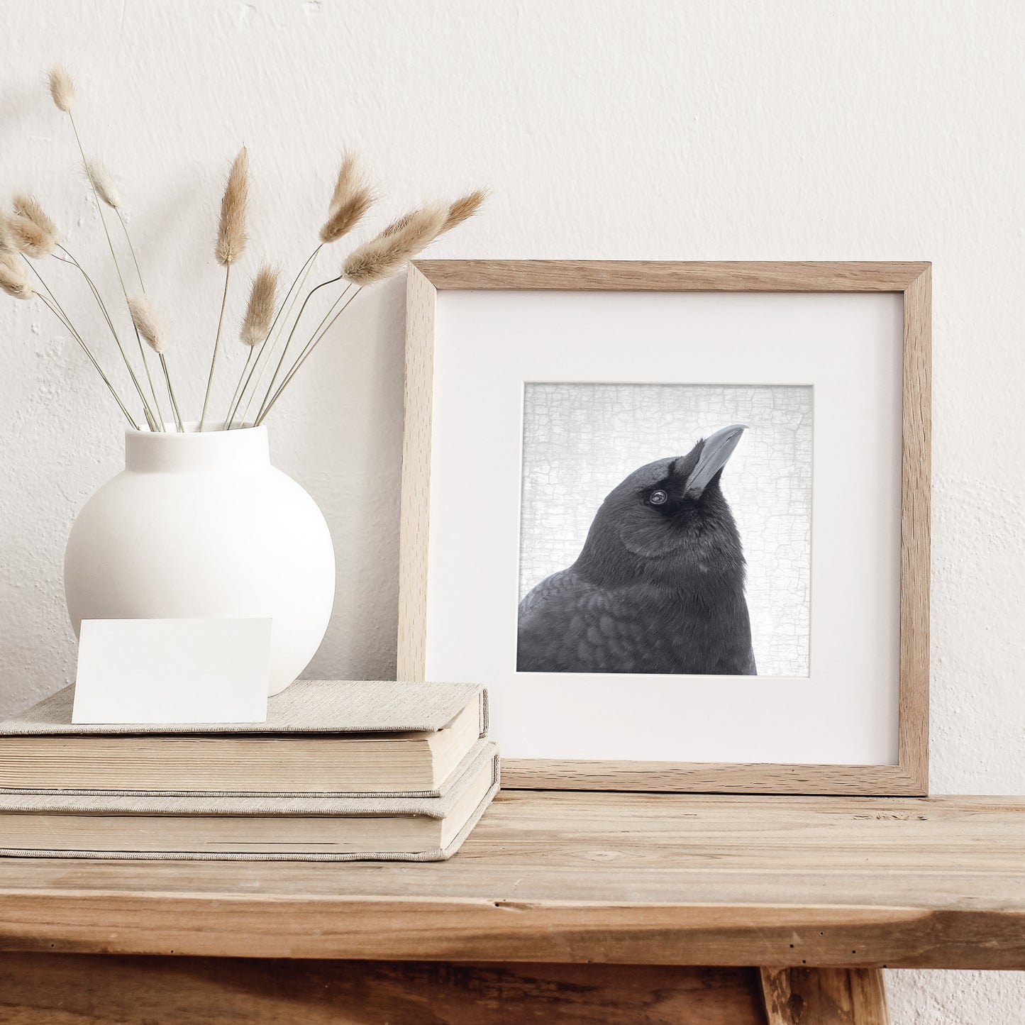 BE ALERT - Fine Art Print, Crow Portrait Series