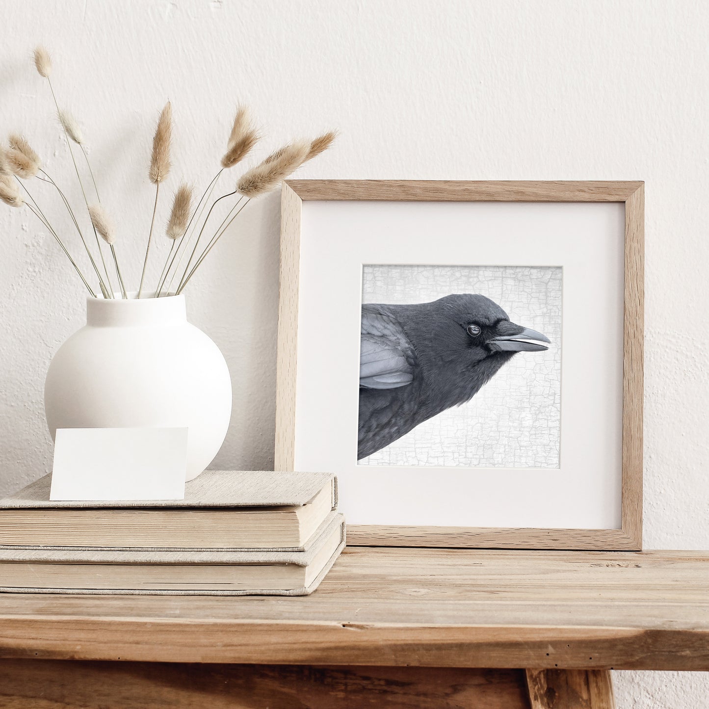 CROW COMMENTARY - Fine Art Print, Crow Portrait Series