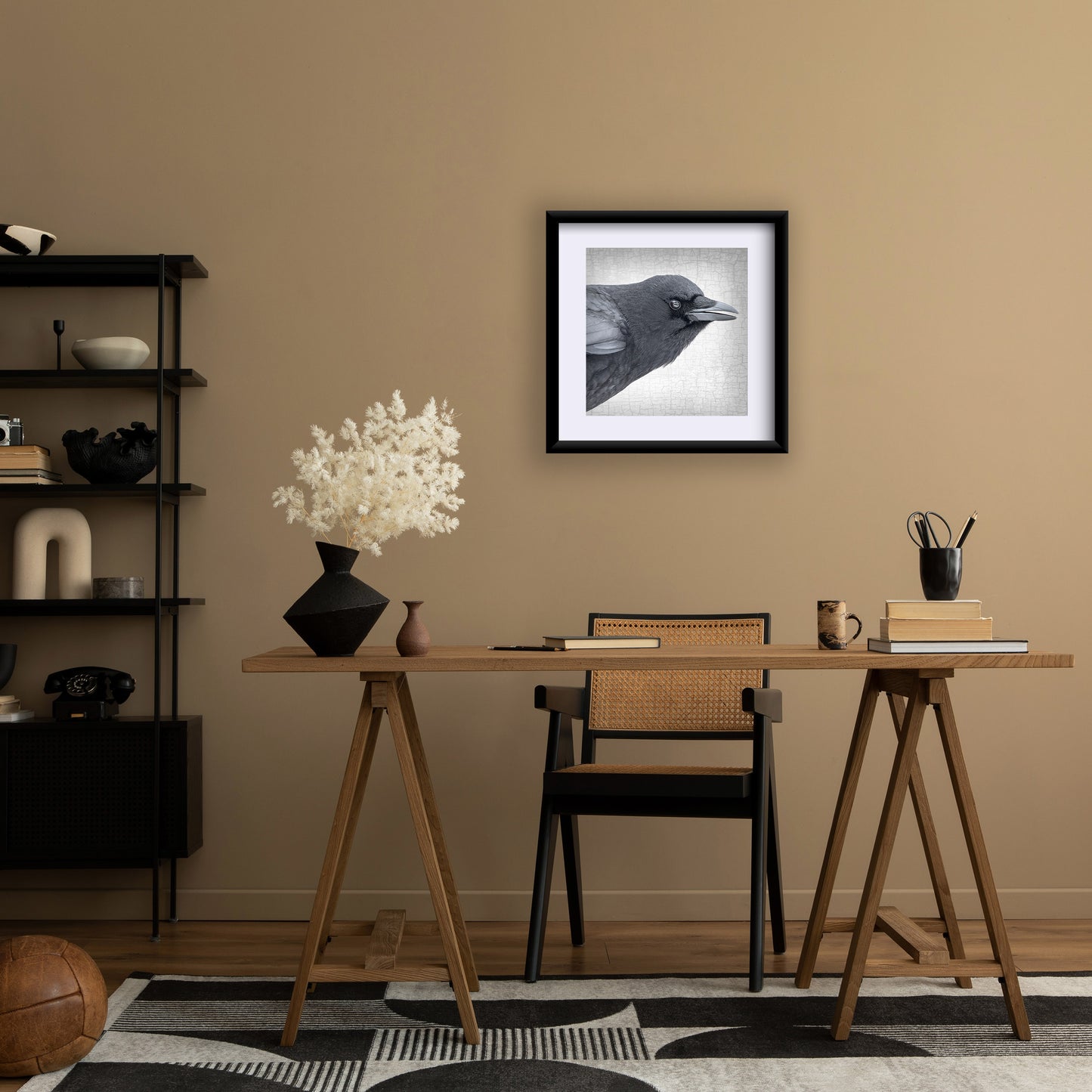 CROW COMMENTARY - Fine Art Print, Crow Portrait Series