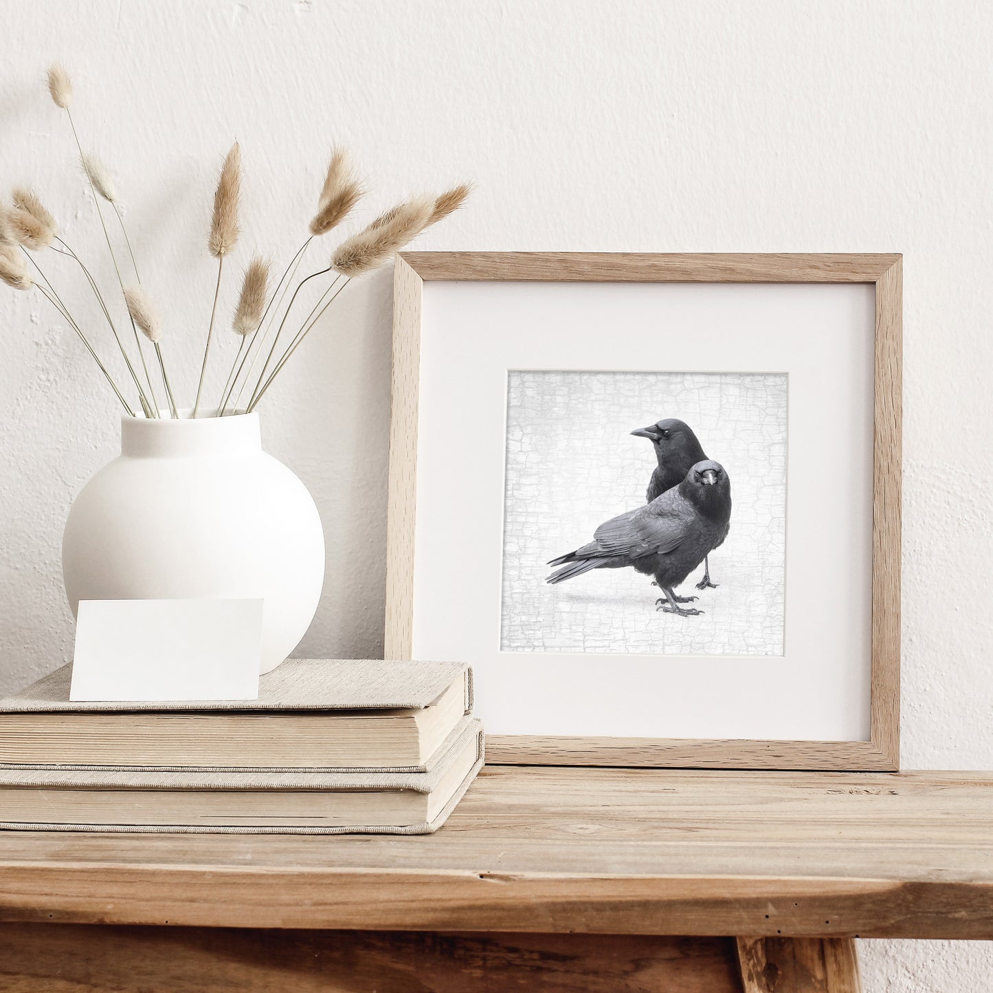 CROW LOVE - Fine Art Print, Crow Portrait Series