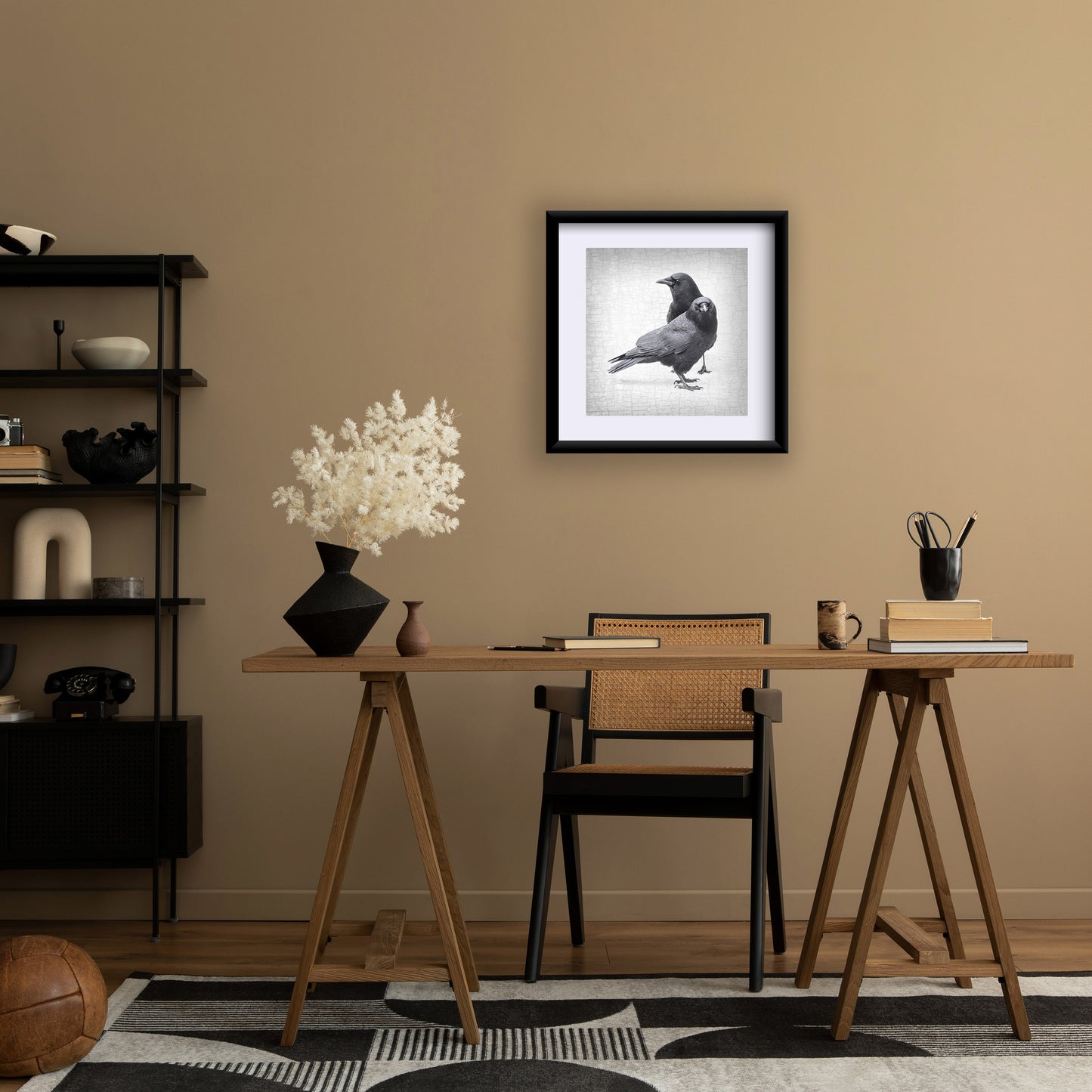 CROW LOVE - Fine Art Print, Crow Portrait Series
