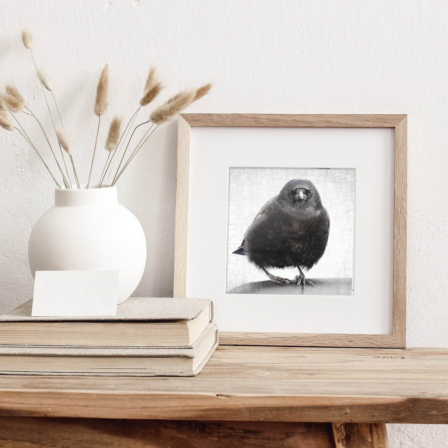 STALWART- Fine Art Print, Crow Portrait Series