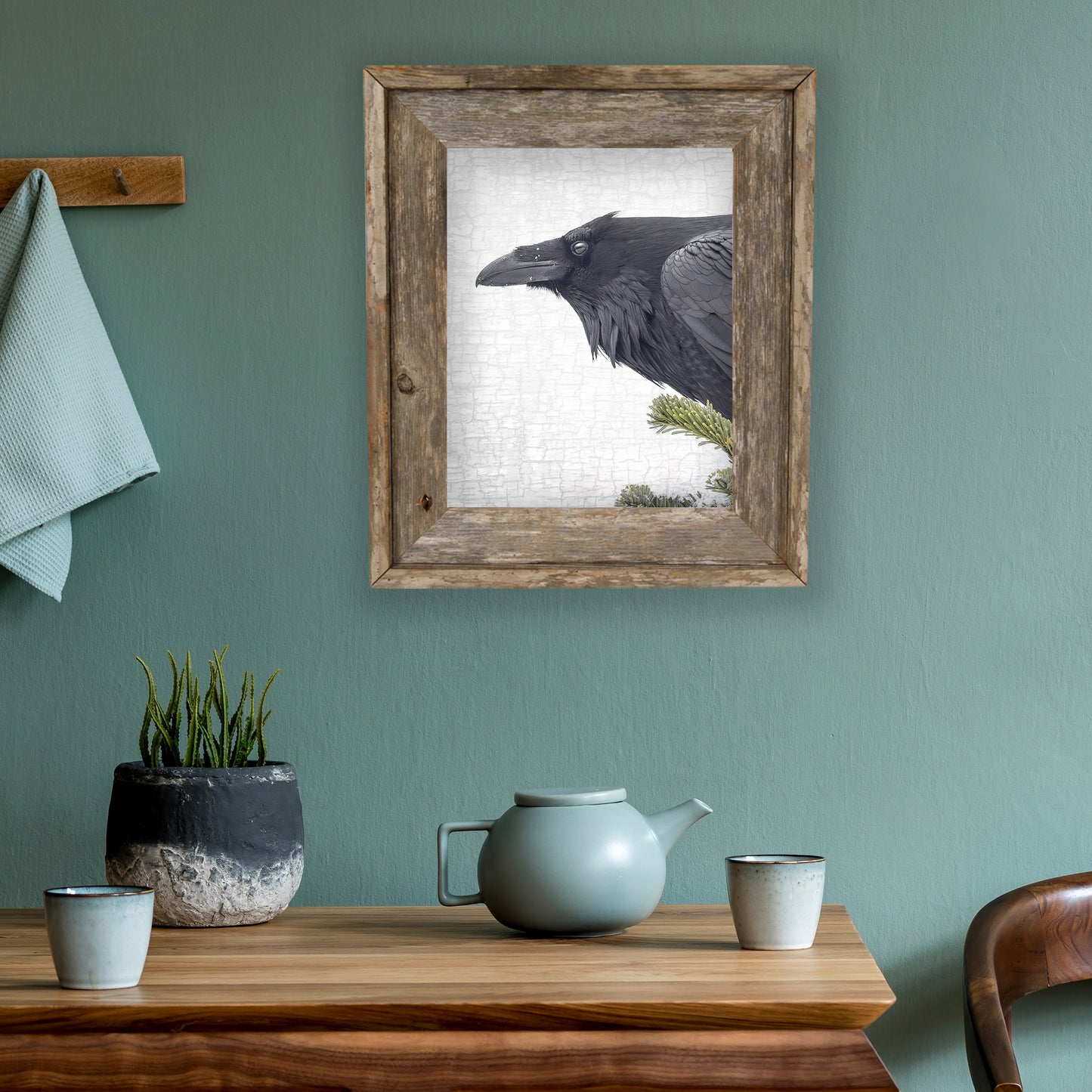 ENTER RAVEN, STAGE RIGHT - Fine Art Print, Raven Portrait Series