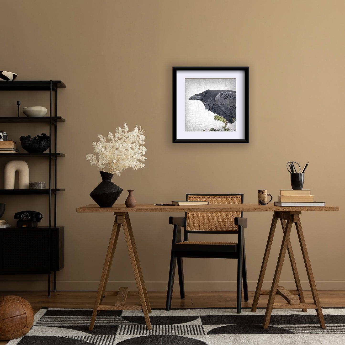 ENTER RAVEN, STAGE RIGHT - Fine Art Print, Raven Portrait Series