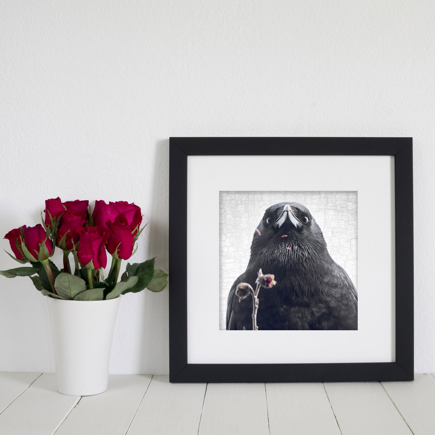 ... BUT I ATE THEM - Fine Art Print, Crow Portrait Series
