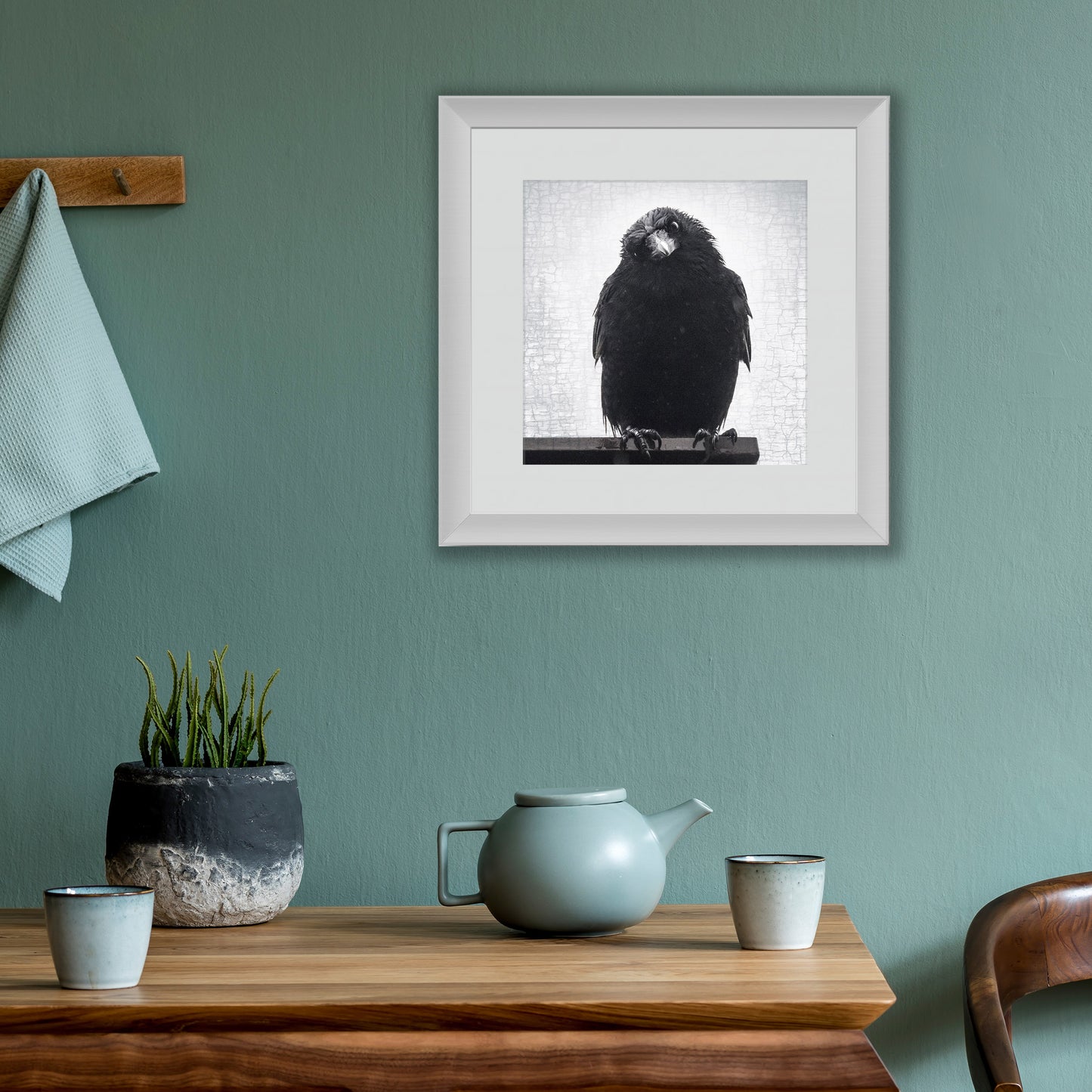 PHILOSOPHER CROW - Fine Art Print, Crow Portrait Series