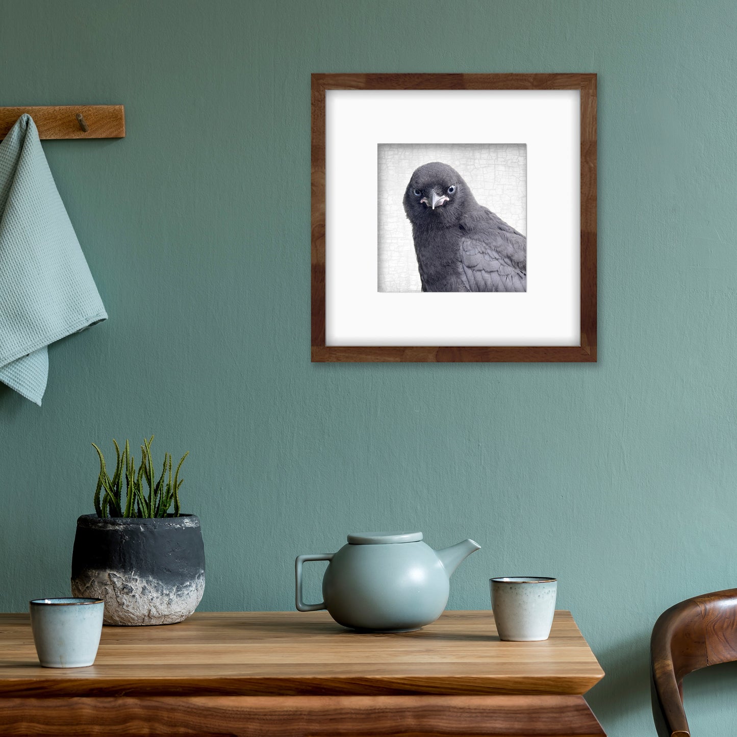 BABY CROW - Fine Art Print, Crow Portrait Series