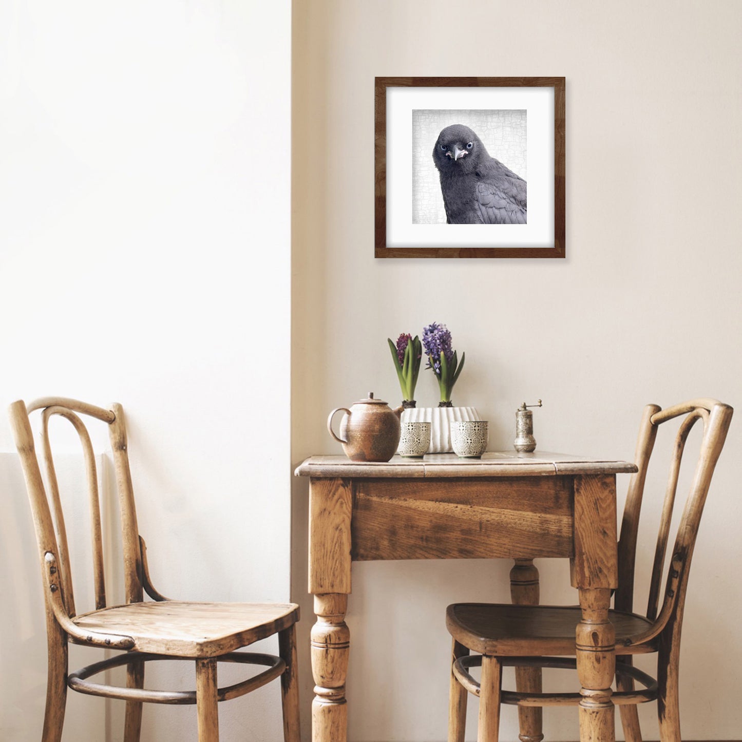 BABY CROW - Fine Art Print, Crow Portrait Series