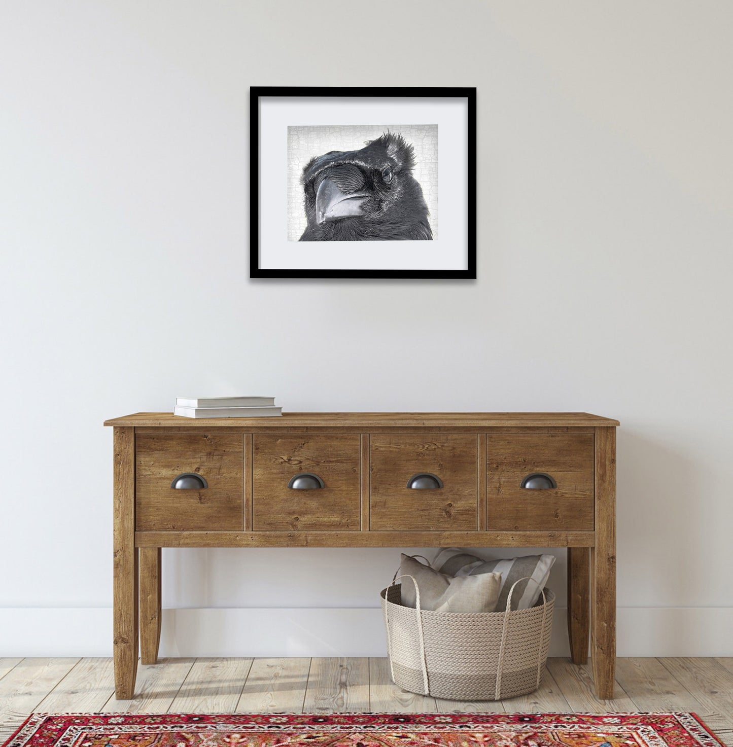 RAVEN SKEPTIC - Fine Art Print, Raven Portrait Series