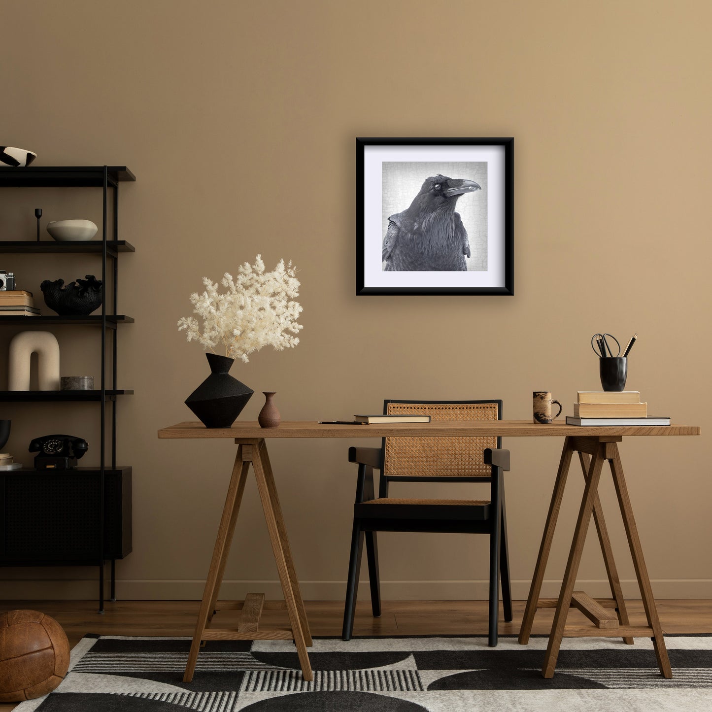 THE RAVEN OF CONSTERNATION- Fine Art Print, Raven Portrait Series
