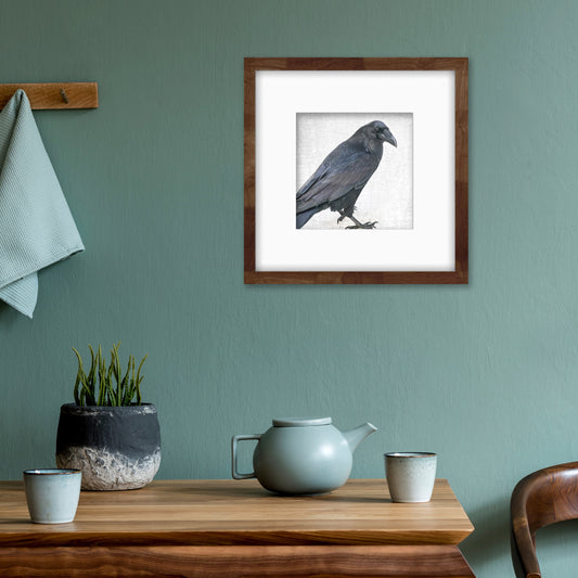 ENTER RAVEN, STAGE LEFT - Fine Art Print, Raven Portrait Series