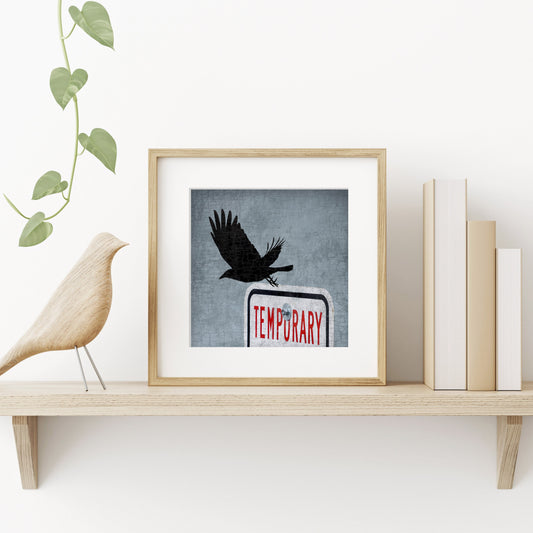 TEMPUS FUGIT - Fine Art Print, Blue Crow Series
