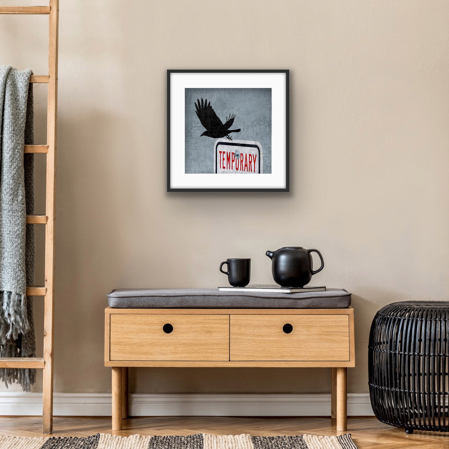 TEMPUS FUGIT - Fine Art Print, Blue Crow Series