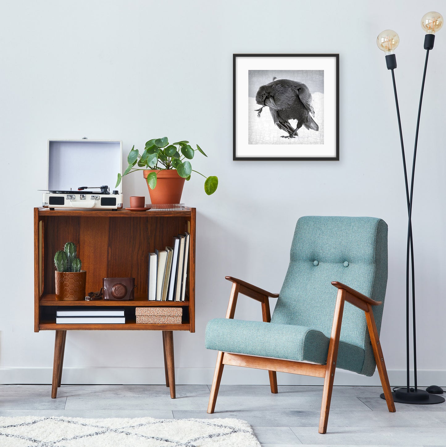 RAVEN DANCE 1 - Fine Art Print, Raven Portrait Series