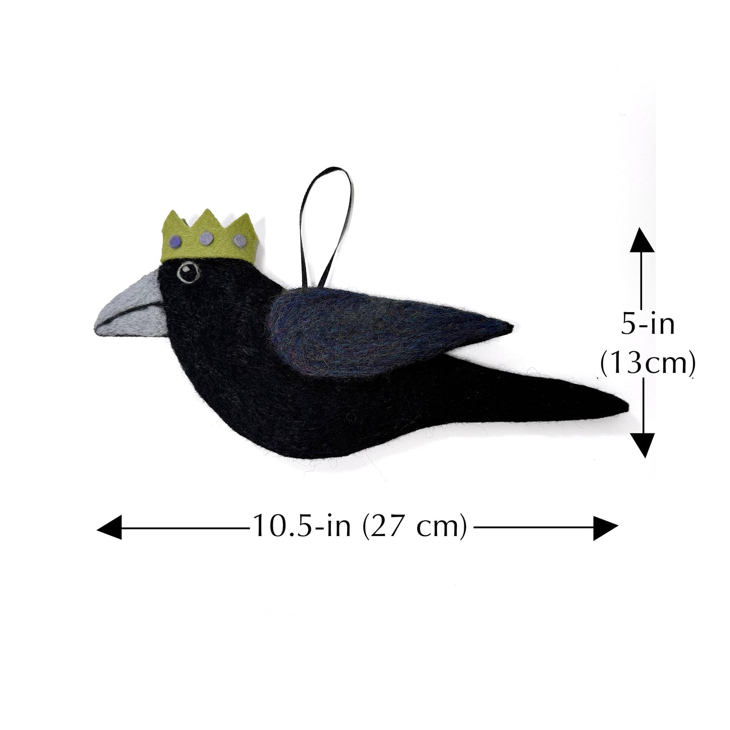 MILLINERY CROW-4 Wool Needle-Felted Crow Wall Art