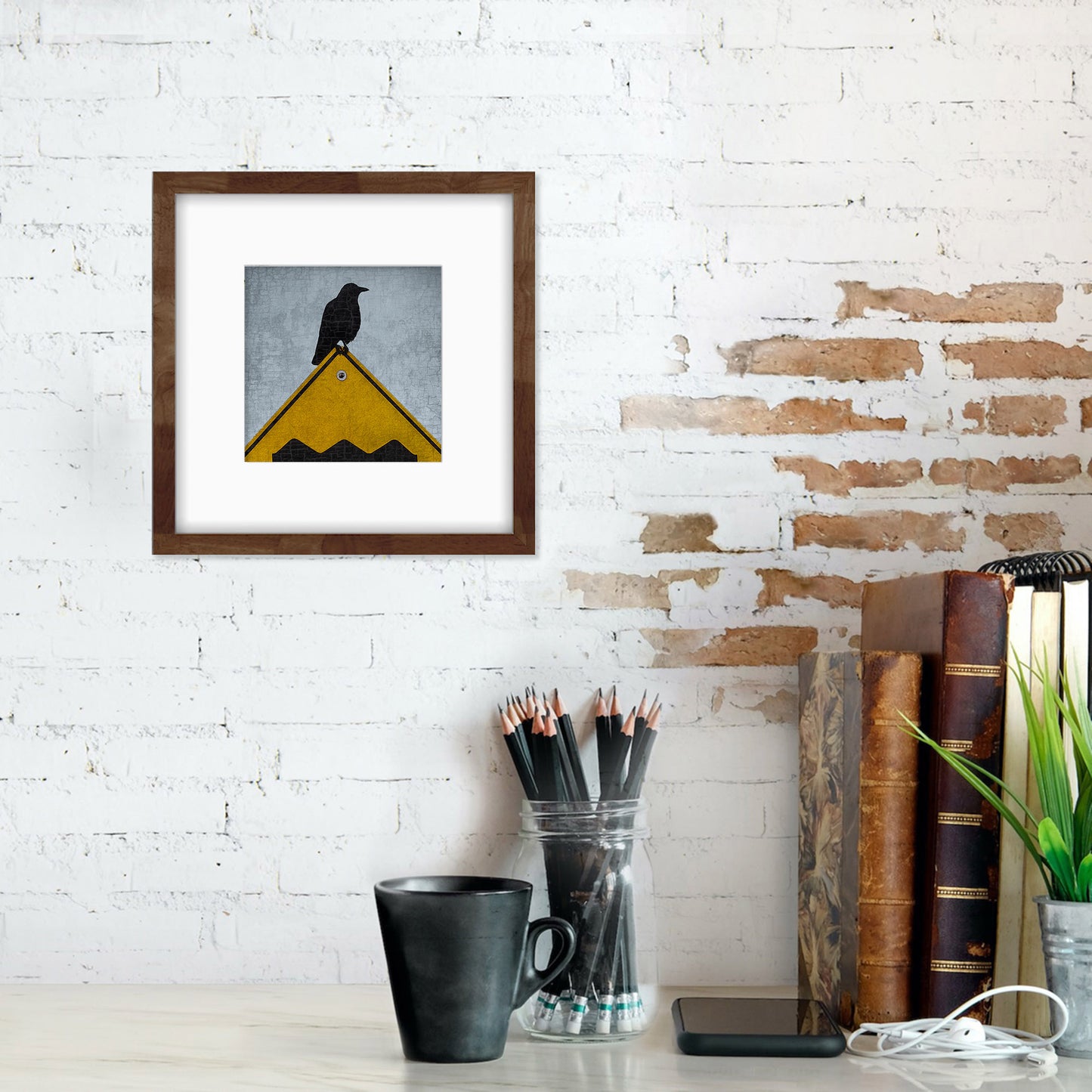 ROUGH ROAD AHEAD - Fine Art Print, Blue Crow Series