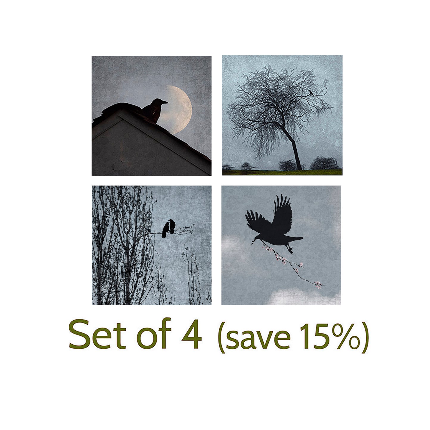 FUN AND GAMES - Fine Art Print, Blue Crow Series