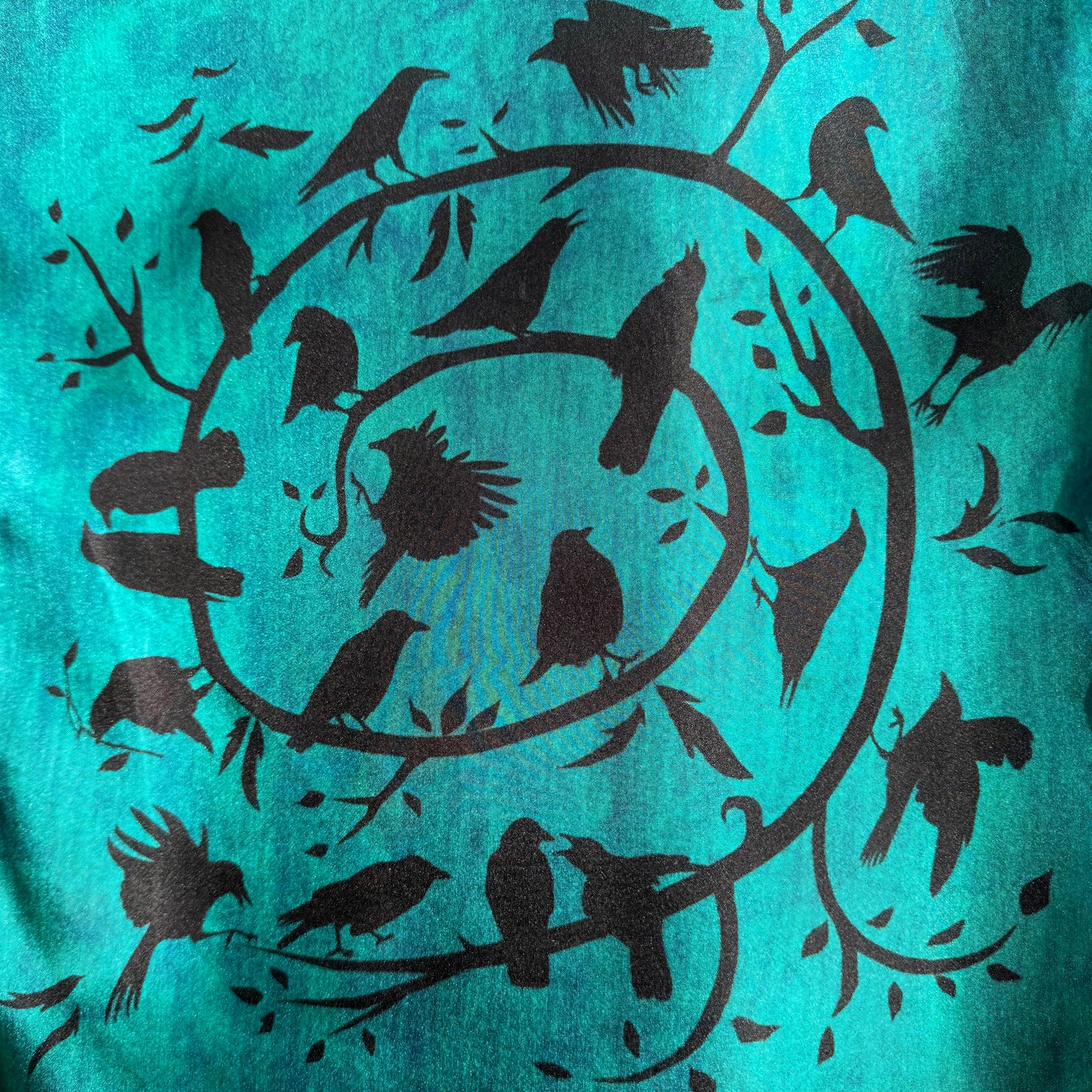 SUMMER CROW DANCE - Long Silk Scarf