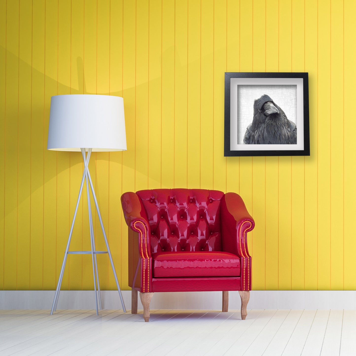 THE THINKER - Fine Art Print, Raven Portrait Series
