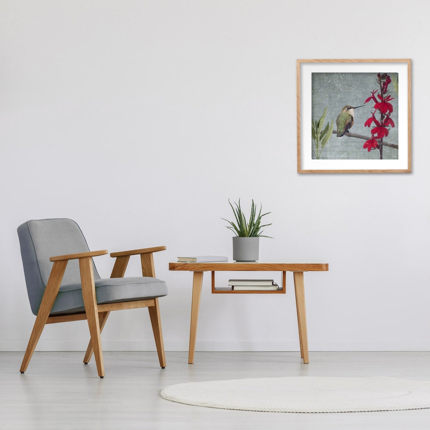 RUFOUS HUMMINGBIRD - Fine Art Print, Garden Birds Series