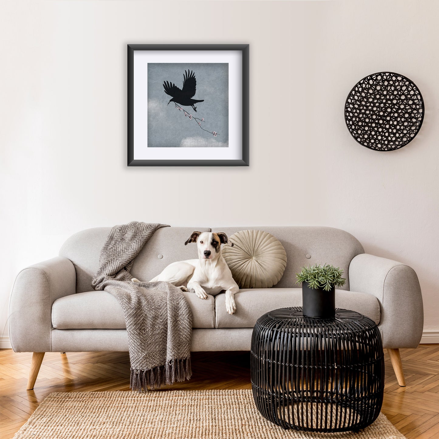 SKY MESSENGER - Fine Art Print, Blue Crow Series