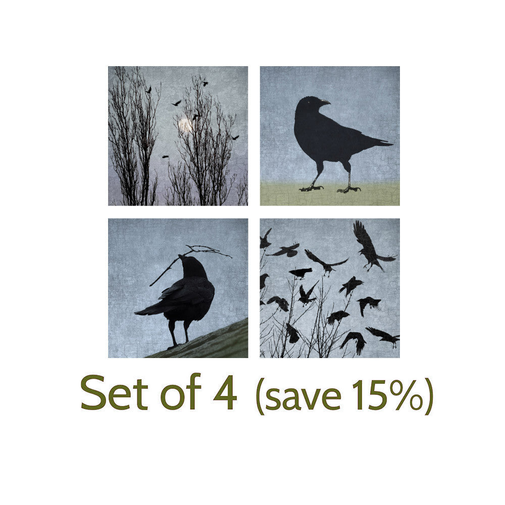 EAST VAN MOON - Fine Art Print, Blue Crow Series