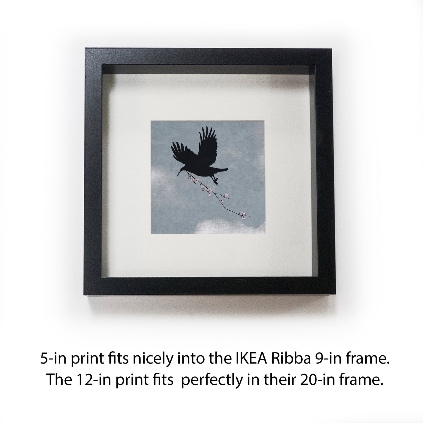 SKY MESSENGER - Fine Art Print, Blue Crow Series