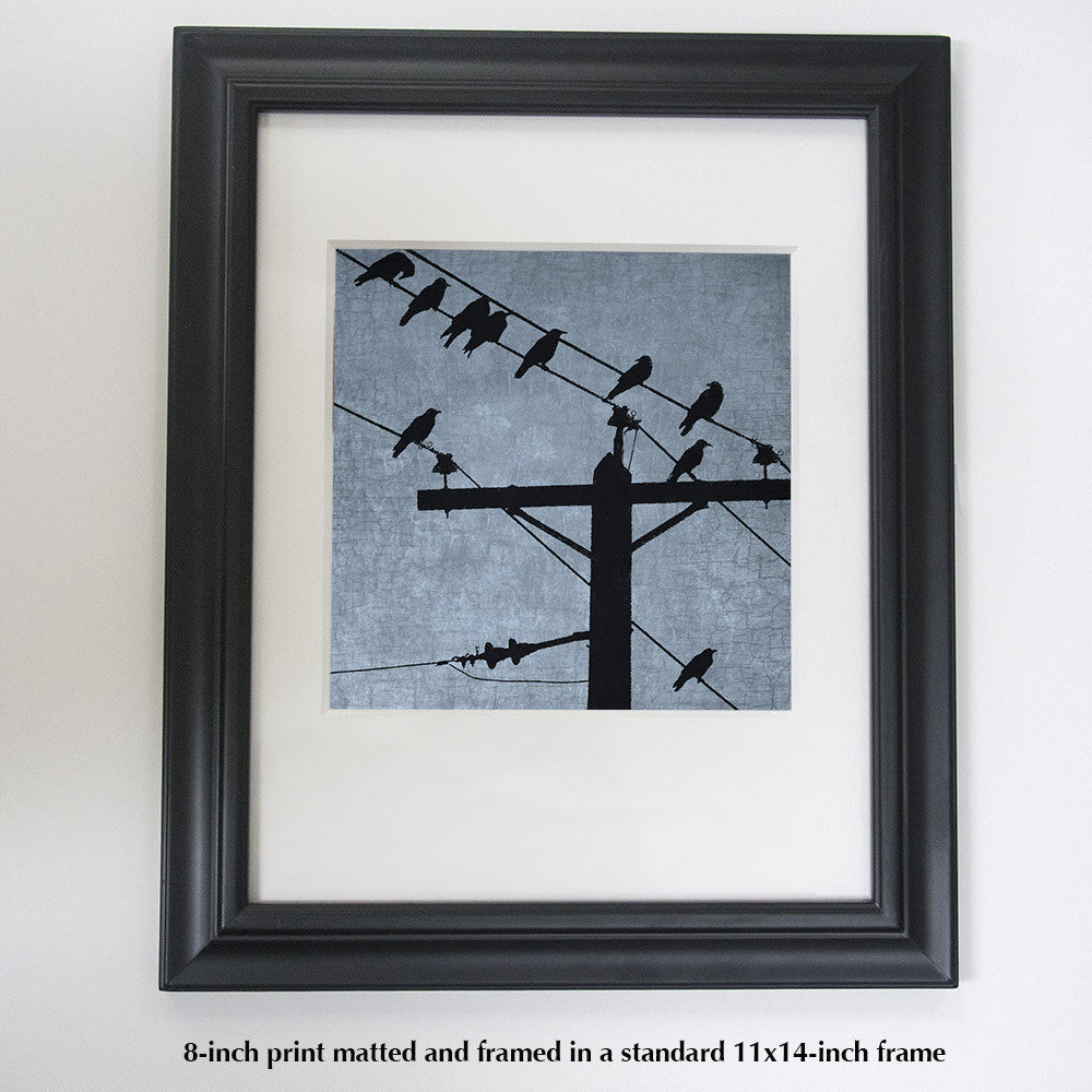 STOPOVER - Fine Art Print, Blue Crow Series