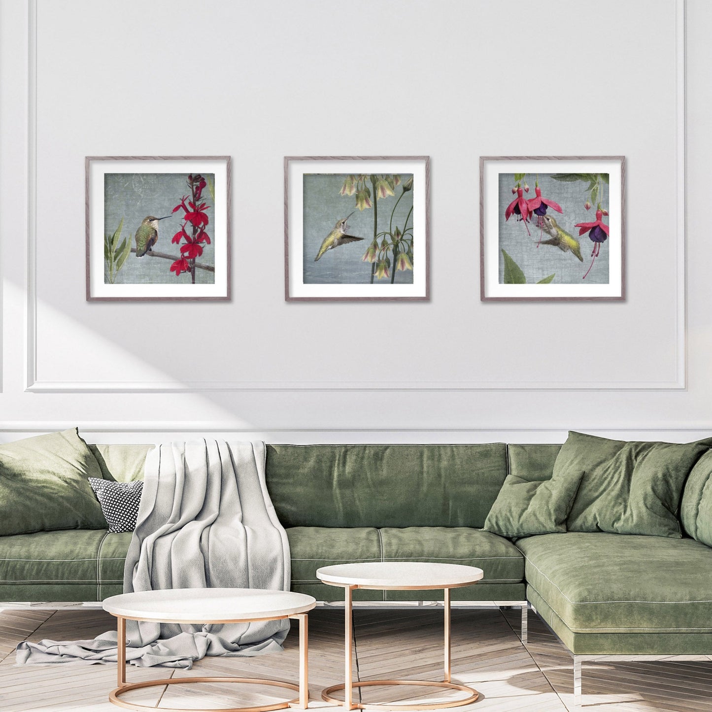 FUCHSIA HUMMINGBIRD - Fine Art Print, Garden Birds Series