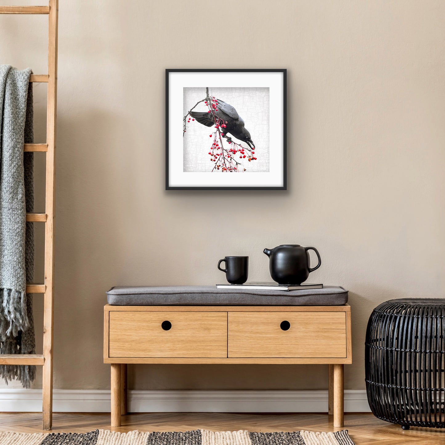PRECISION - Fine Art Print, Crow Portrait Series