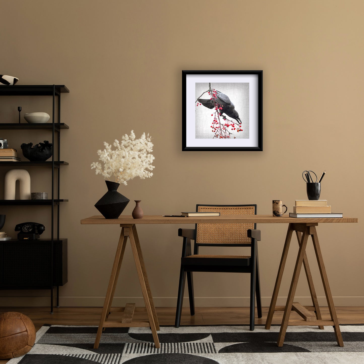 PRECISION - Fine Art Print, Crow Portrait Series