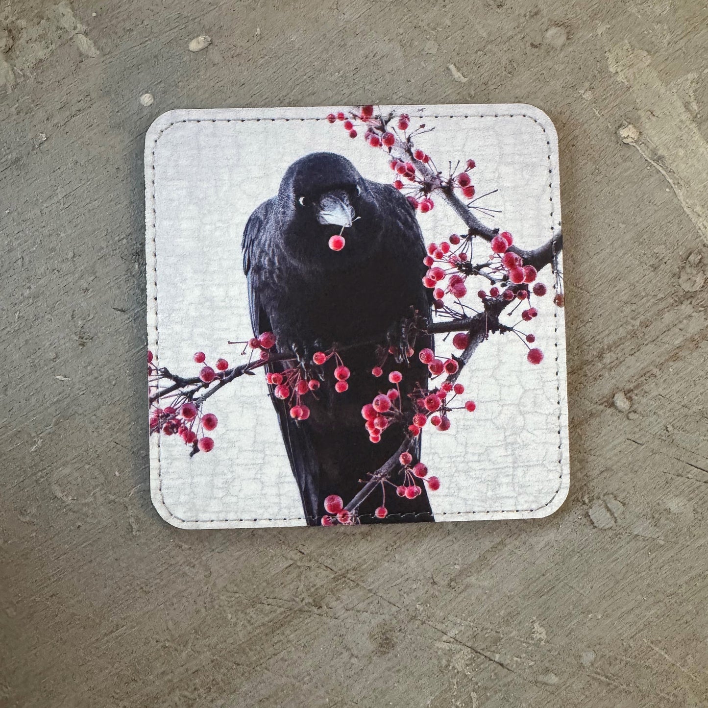 BERRY BANQUET CROW — Coaster