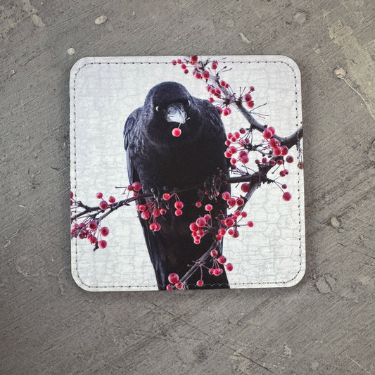 BERRY BANQUET CROW — Coaster