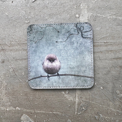 SMALL BUT DETERMINED (BUSHTIT) — Coaster
