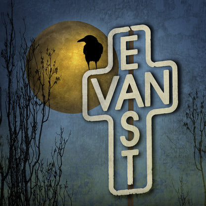 EAST VAN MOON - Fine Art Print, Blue Crow Series