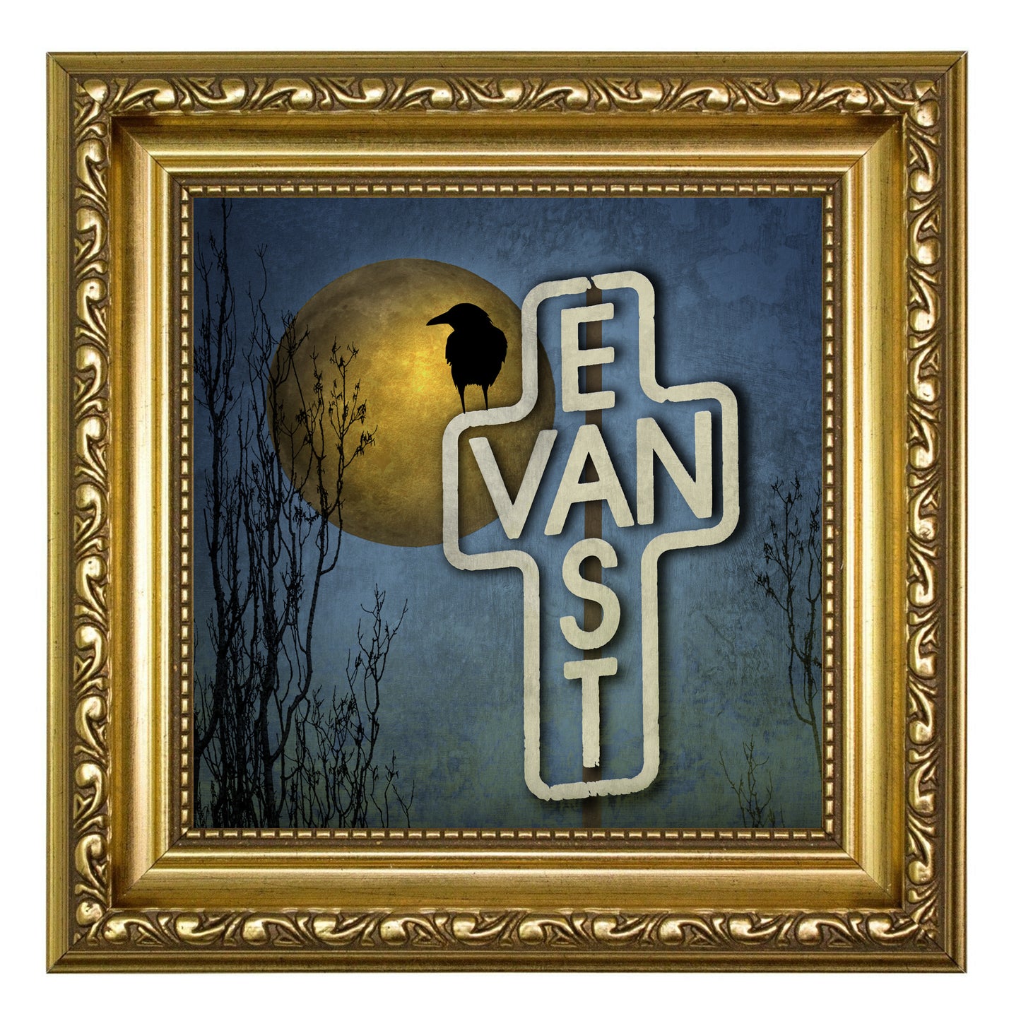 EAST VAN MOON - Fine Art Print, Blue Crow Series