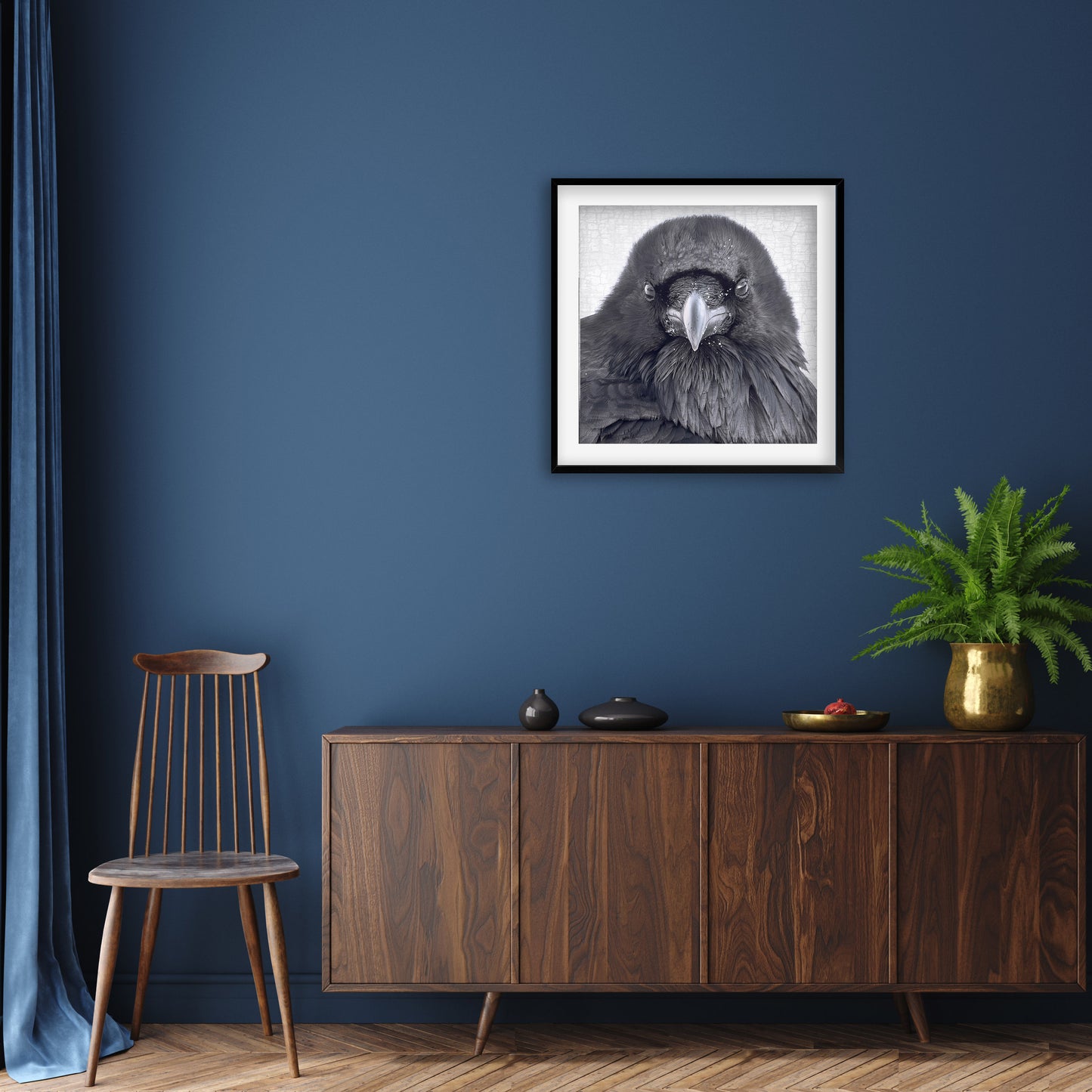 THE RAVEN OF JUDGEMENT - Fine Art Print, Raven Portrait Series