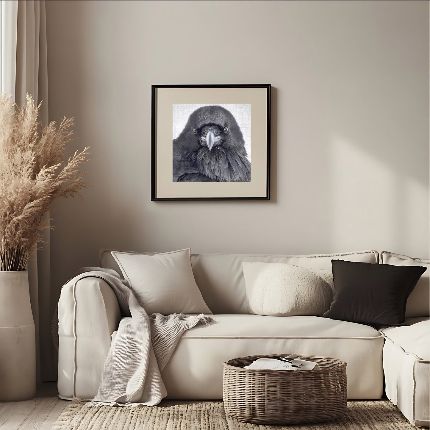 THE RAVEN OF JUDGEMENT - Fine Art Print, Raven Portrait Series