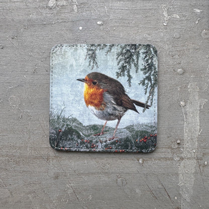 EUROPEAN ROBIN — Coaster