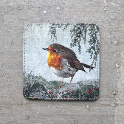 EUROPEAN ROBIN — Coaster