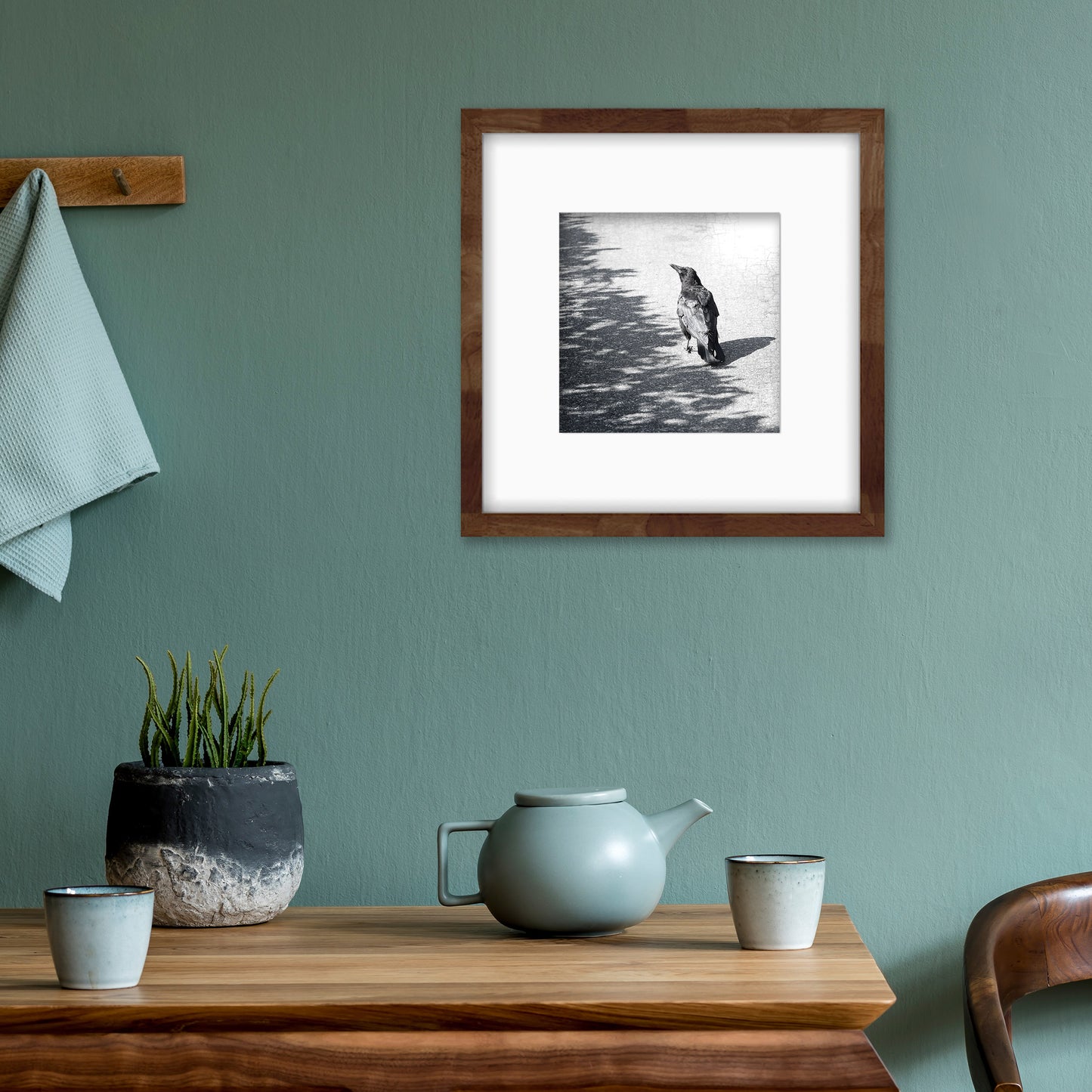 ON THE BORDERLINE - Fine Art Print, Crow Portrait Series