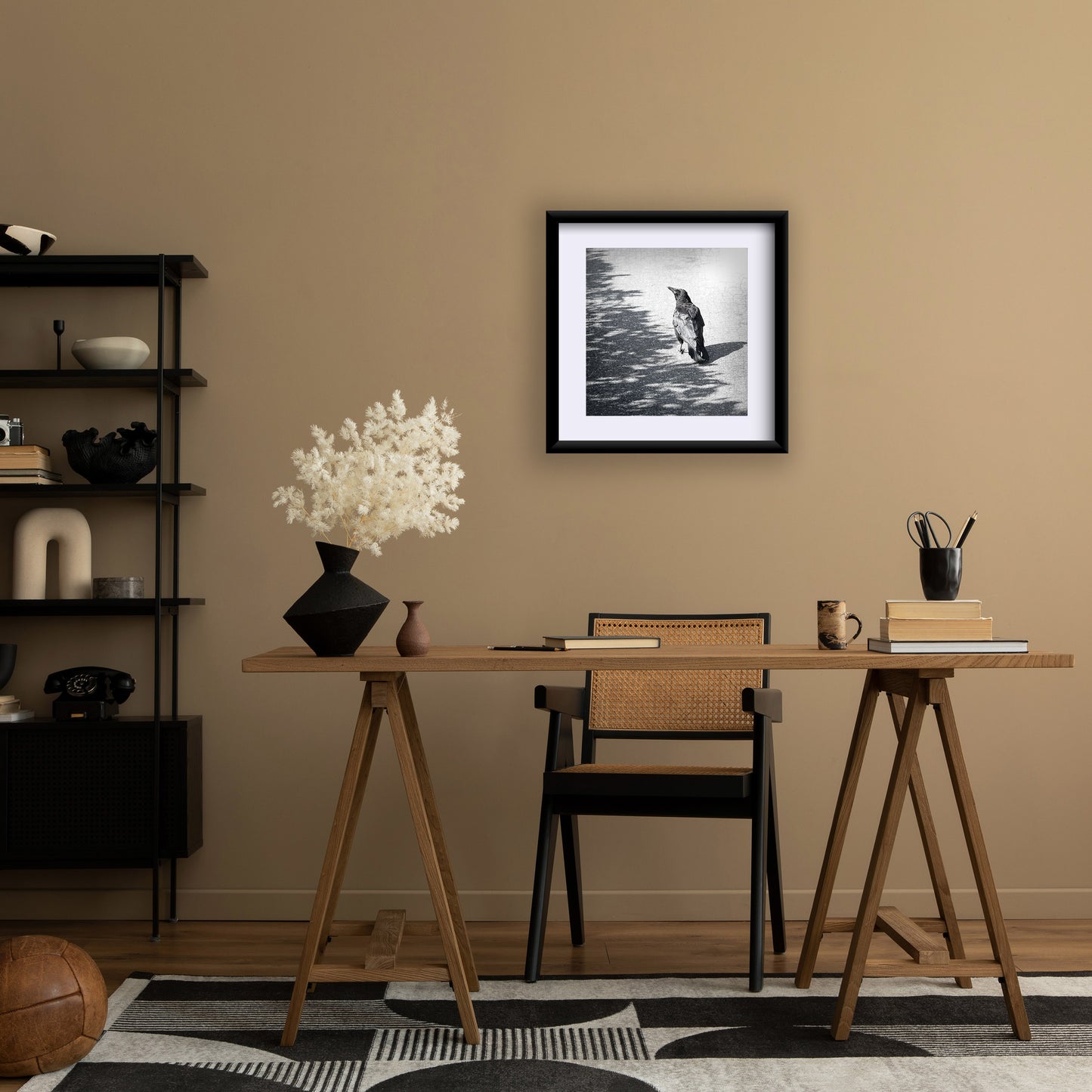 ON THE BORDERLINE - Fine Art Print, Crow Portrait Series