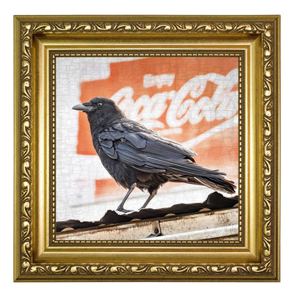 THINGS GO BETTER WITH CROWS - Fine Art Print, Crow Portrait Series