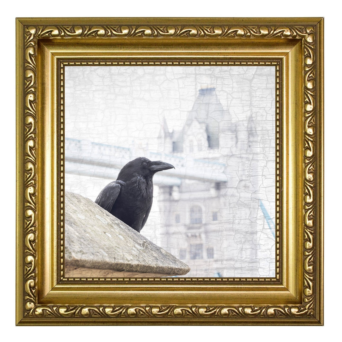 TOWER BRIDGE RAVEN - Fine Art Print, Raven Portrait Series