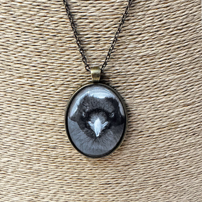 THE WATCHER - Large Glass Pendant