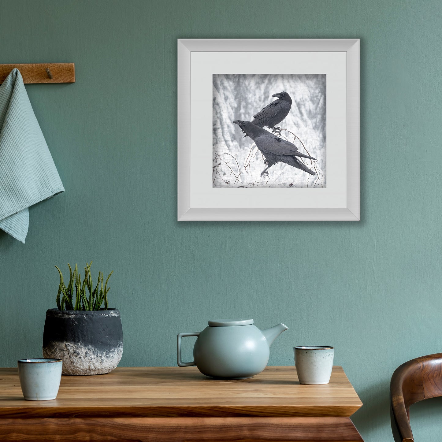 BRANCH RAVENS - Fine Art Print, Raven Portrait Series